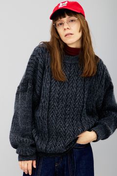 【25AW】Sekkei Mohair Knit(BLACK)