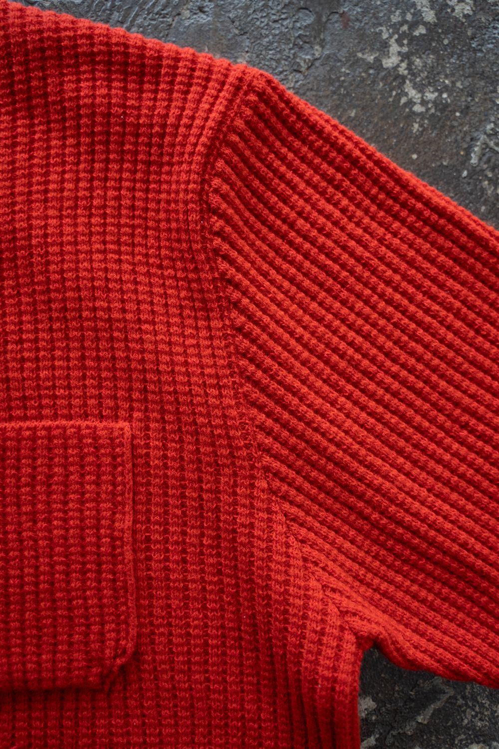 【25AW】ウール×シルクハイネックニット(RED)