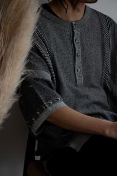 【26SS】Ryokufu Henley Knit(MIX GRAY)