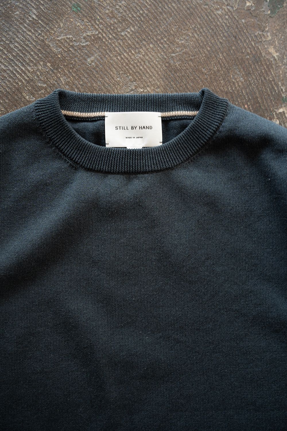 【26SS】綿×ポリエステル×リネン12GニットTee(TEAL BLUE)