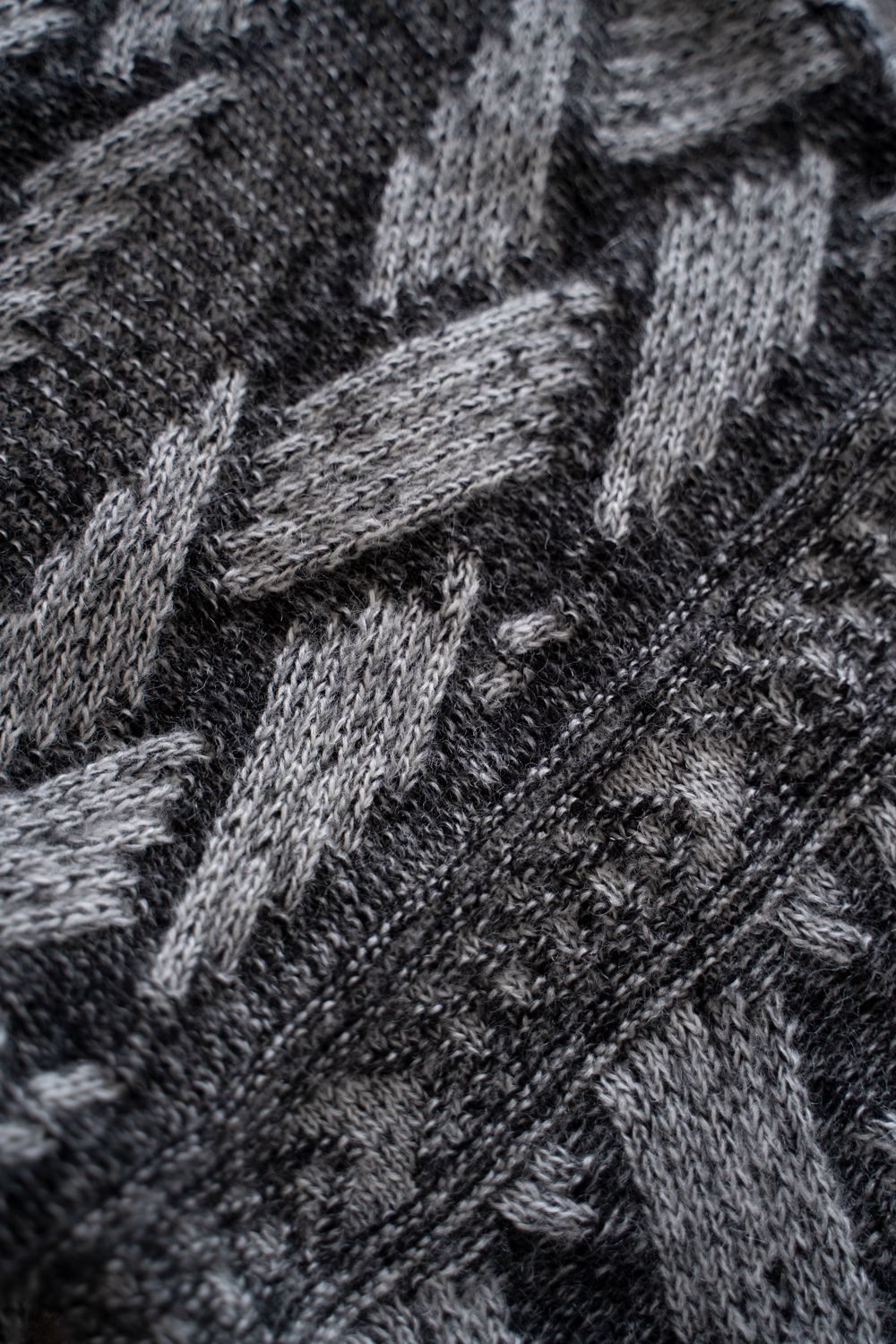 【26AW】Ochiba Mohair Cardigan(MIX GRAY)