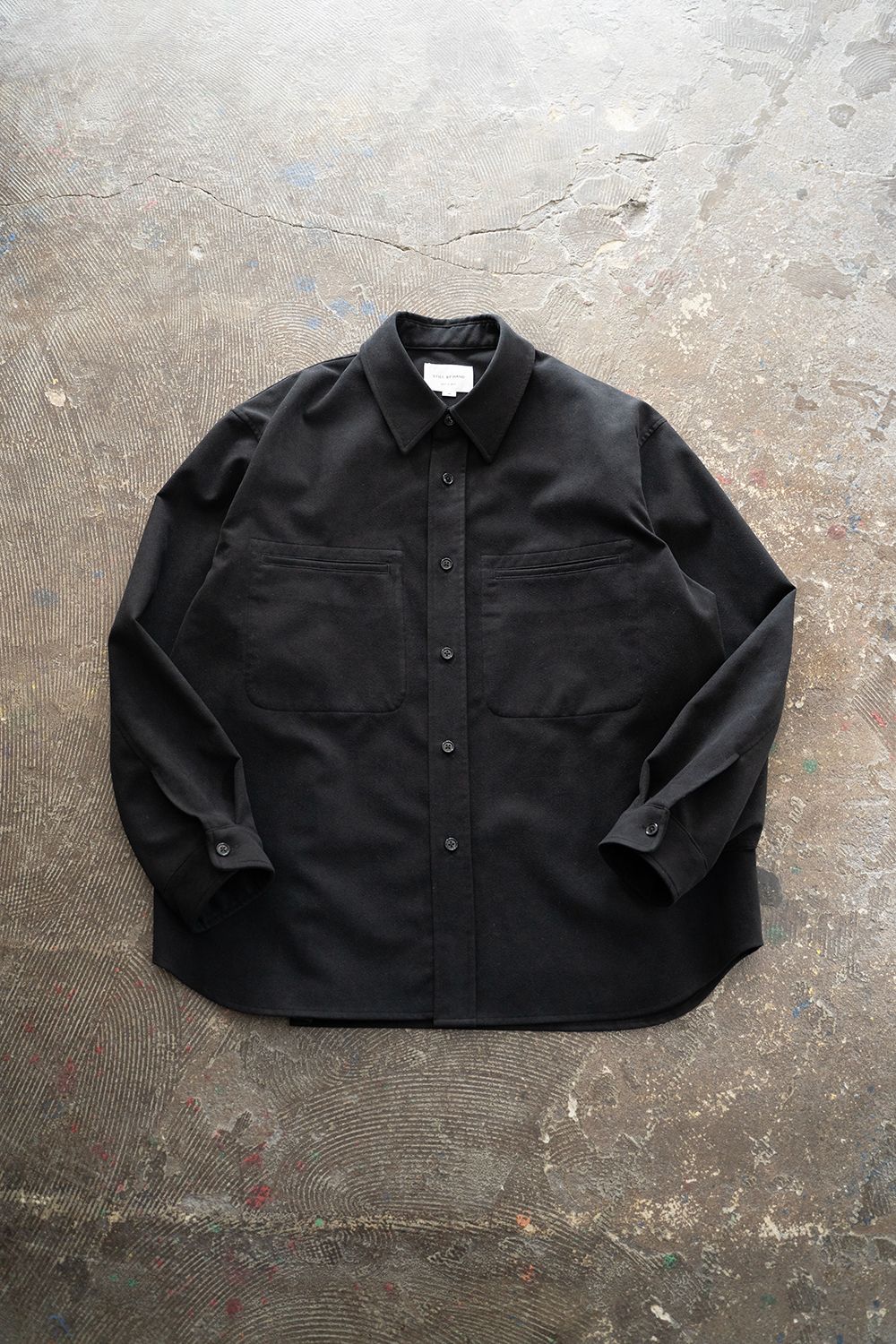 【ラスト1点】【25AW】フェイクスウェードシャツブルゾン(INK BLACK)