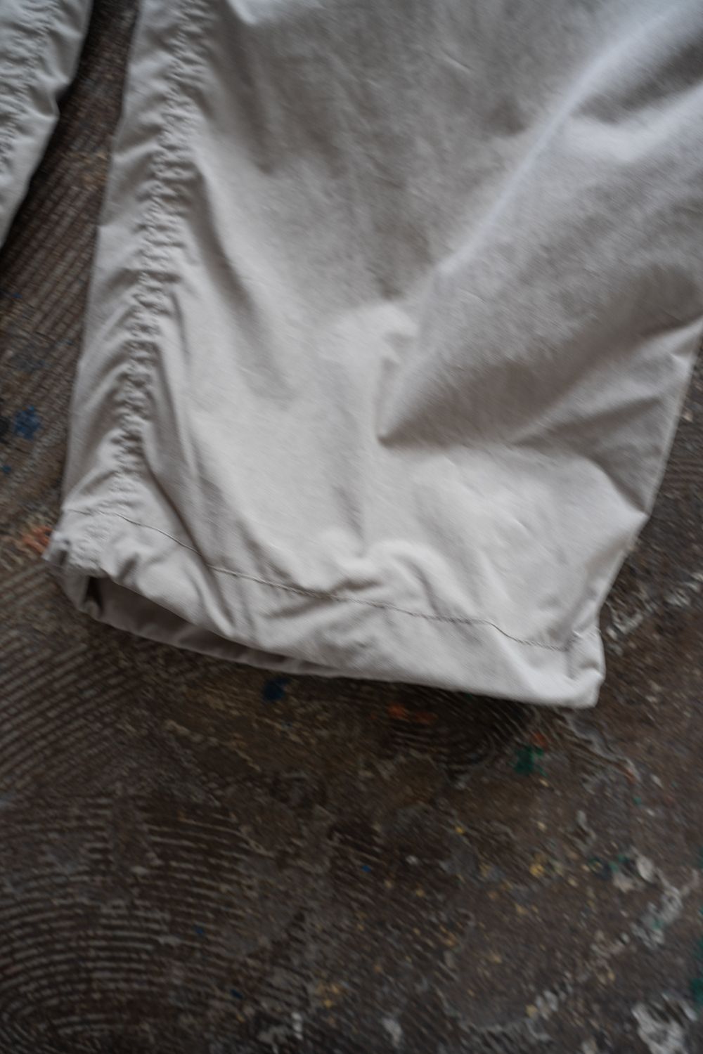 【26SS】2-Tack Puckering Wide Pants/2タックパッカリングワイドパンツ(LIGHT GRAY)