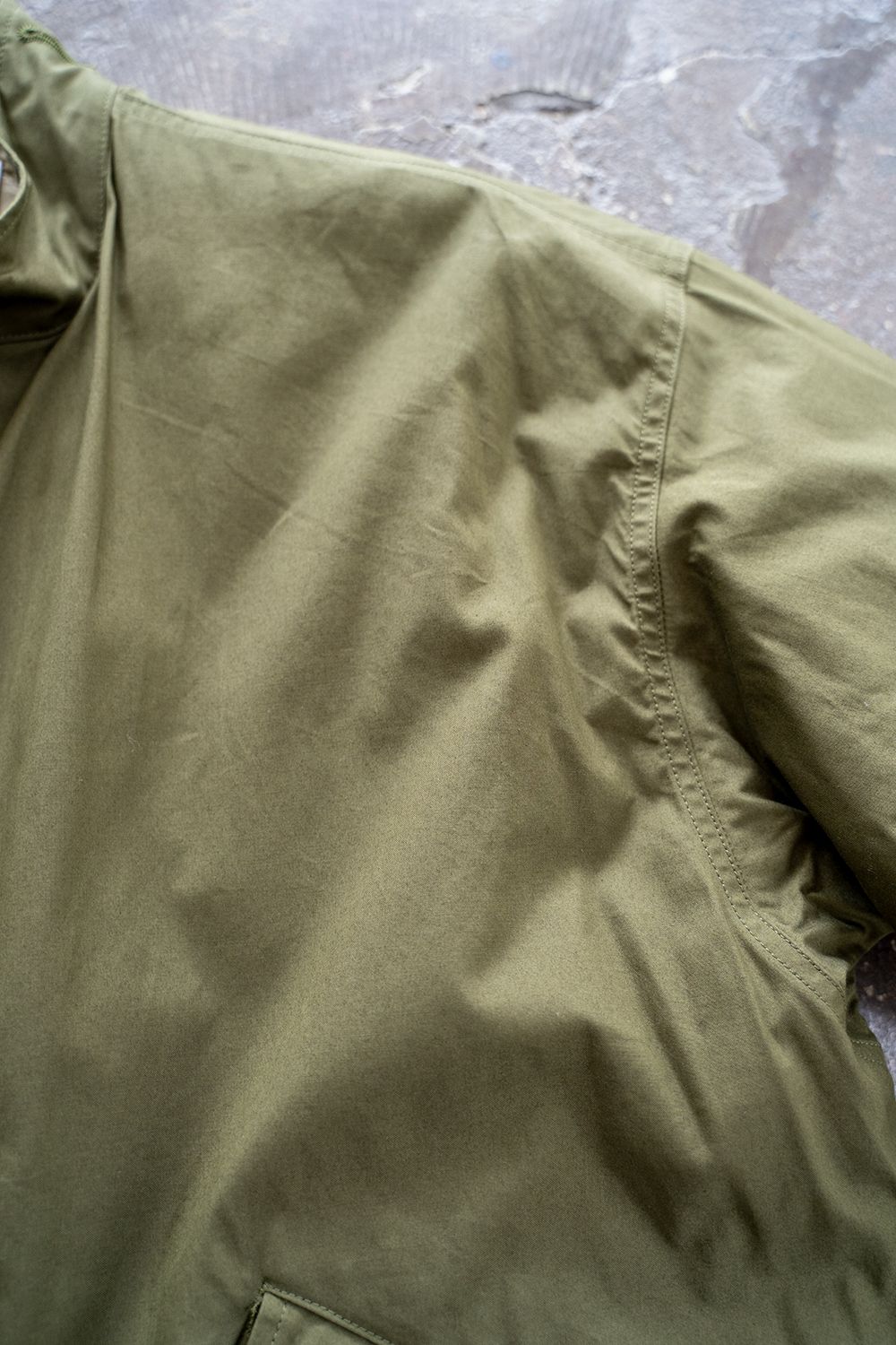 【ラスト1点】【21AW】スビンコットンナイロンオックスM65フィッシュテールパーカー(OLIVE)