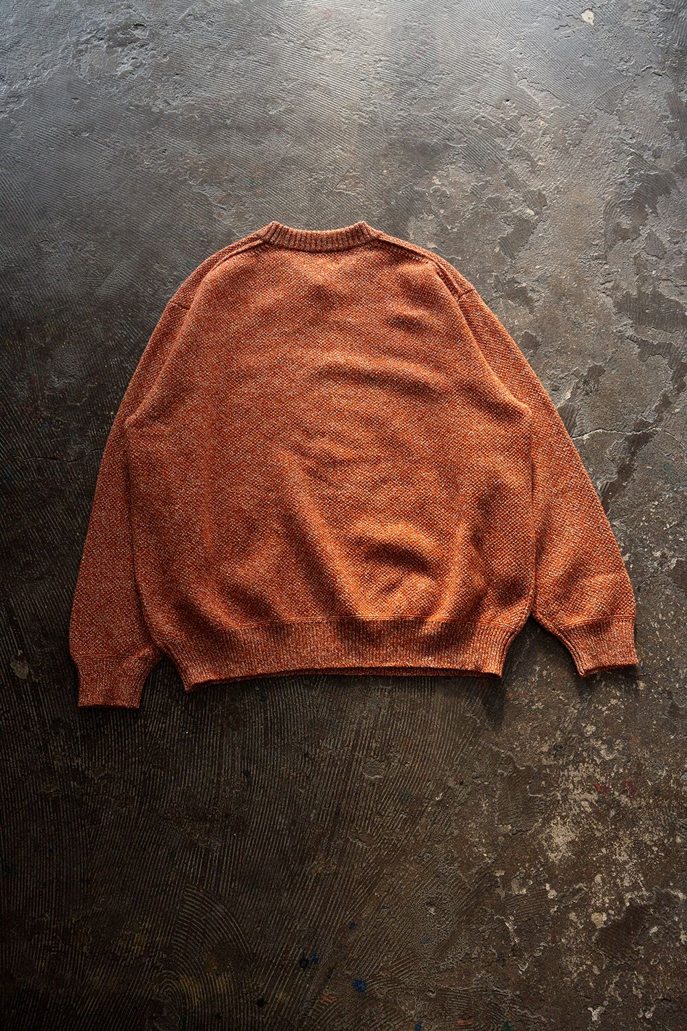 【26AW】ラムウール×ローシルクメランジニット(MELANGE ORANGE)