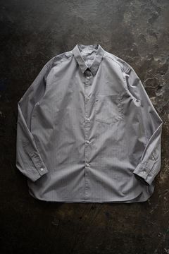 【ラスト1点】【24SS】ブロードレギュラーカラーシャツ(GRAY CHECK)