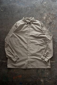 強撚OCブロードシャツ(珈琲)
