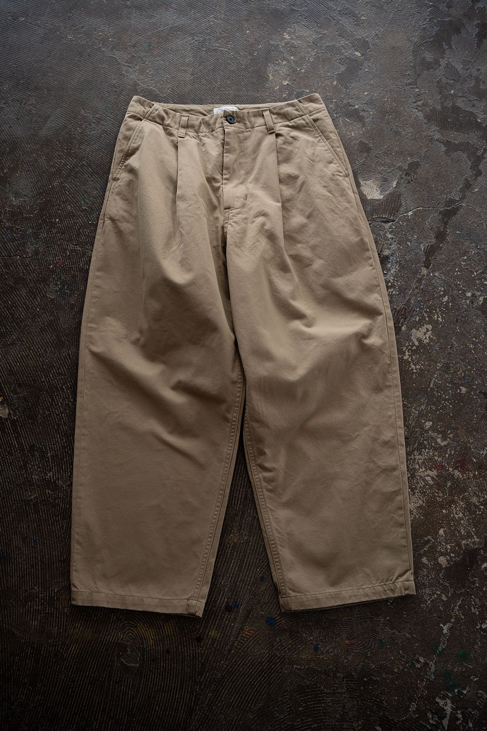 【26SS】セルビッチチノワンタックパンツ(BEIGE)