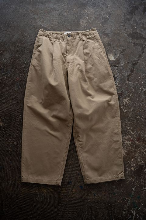 【26SS】セルビッチチノワンタックパンツ(BEIGE)