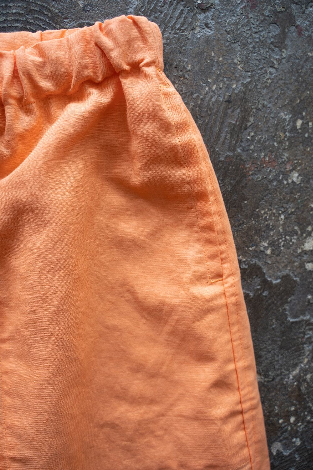 【ラスト1点】"zen "pajama linen cotton/パジャマ(セットアップ)【ユニセックス】(ORANGE)