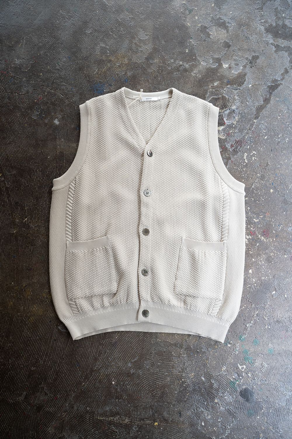 YASHIKI - 【ラスト1点】【22SS】Namioto Vest(PEARL GRAY) | Salty