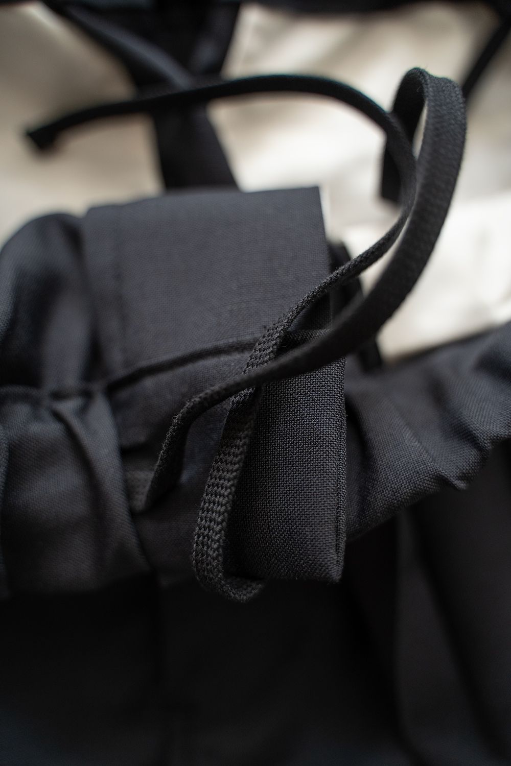 【ラスト1点】【24SS】ウォッシャブルウール混2タックイージースラックス(BLACK)