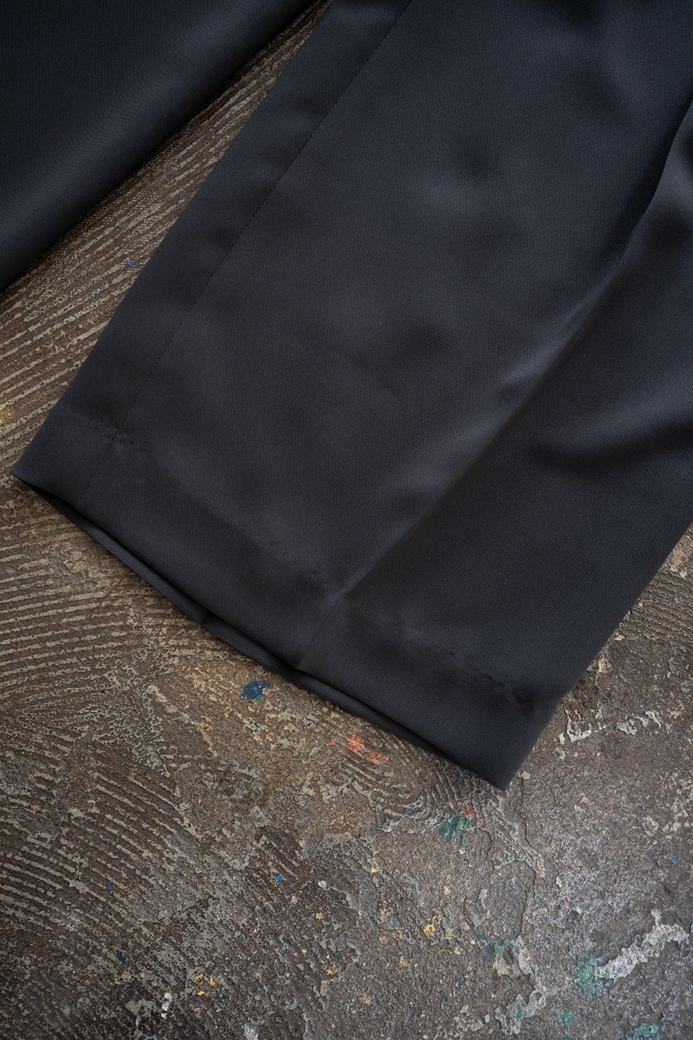 【ラスト1点】【26SS】PE Drape Double Tuck PT/ポリエステルドレープWタックパンツ(GRAY)