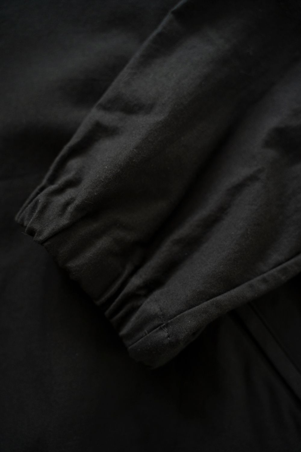 【26SS】コットンモールスキンジップブルゾン(INK BLACK)