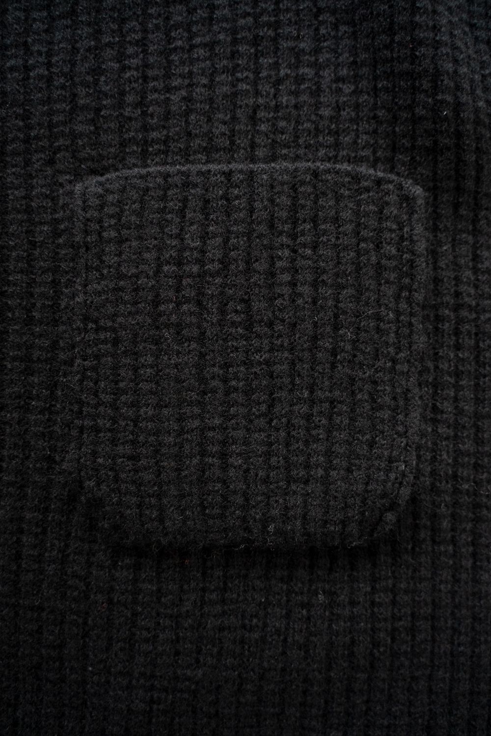 【ラスト1点】【25AW】ウール×シルクハイネックニット(BLACK)