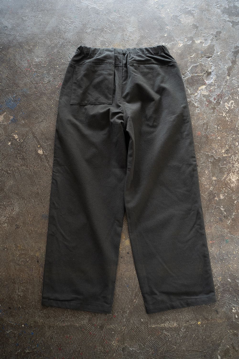 【24AW】ウール×コットンイージーパンツ(CHARCOAL)
