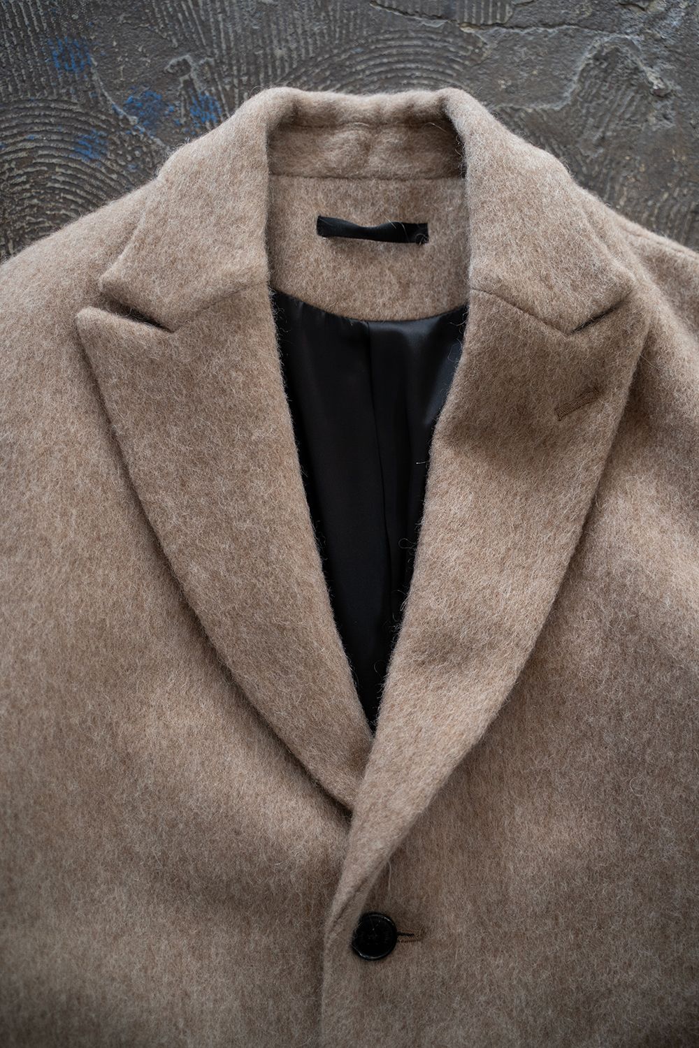 【ラスト1点】【25AW】Mohair Shaggy Long Jacket/モヘアシャギーロングジャケット(BEIGE)