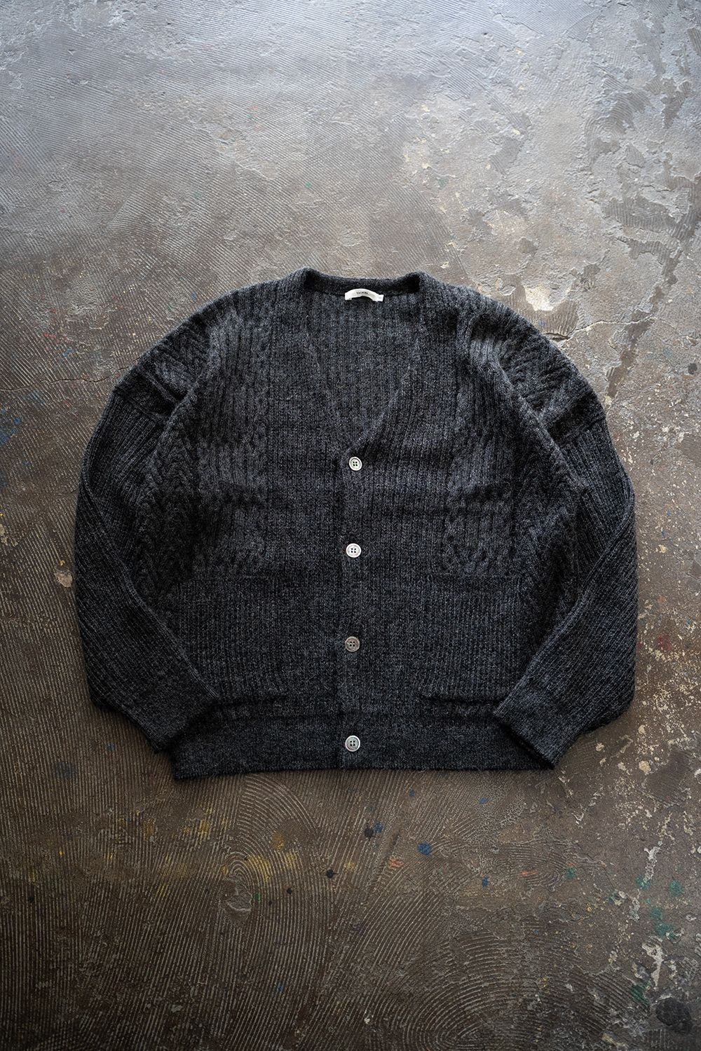 【25AW】Sekkei Mohair Cardigan(BLACK)