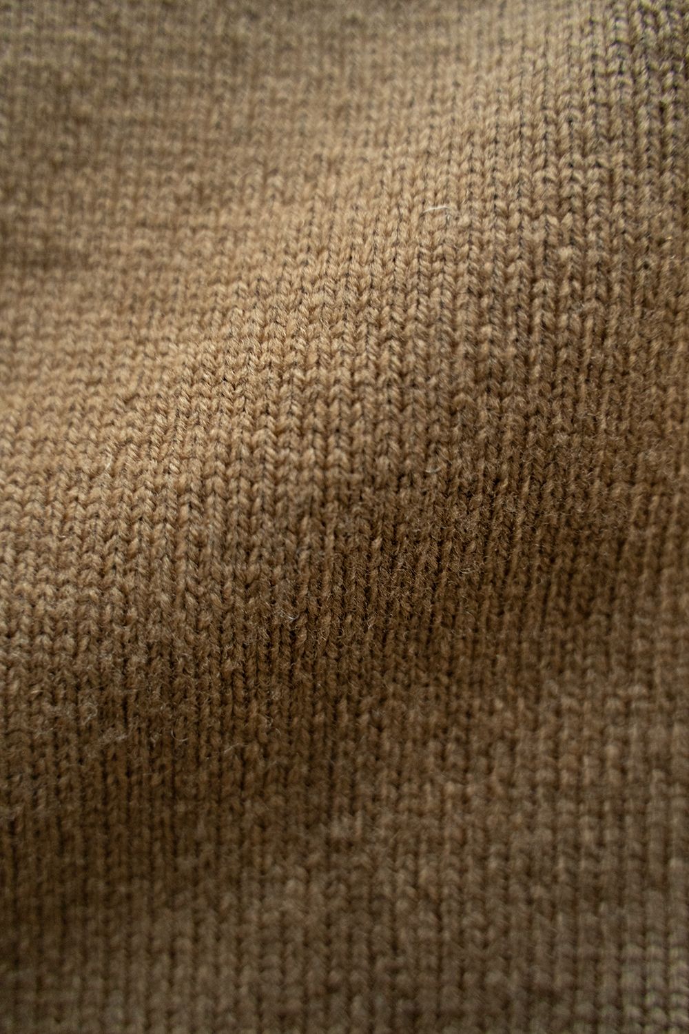 【ラスト1点】【23AW】7Gスキッパーポロニット(CAMEL)