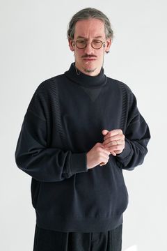 【ラスト1点】【23AW】Akisora Mock Neck Knit(OFF BLACK)