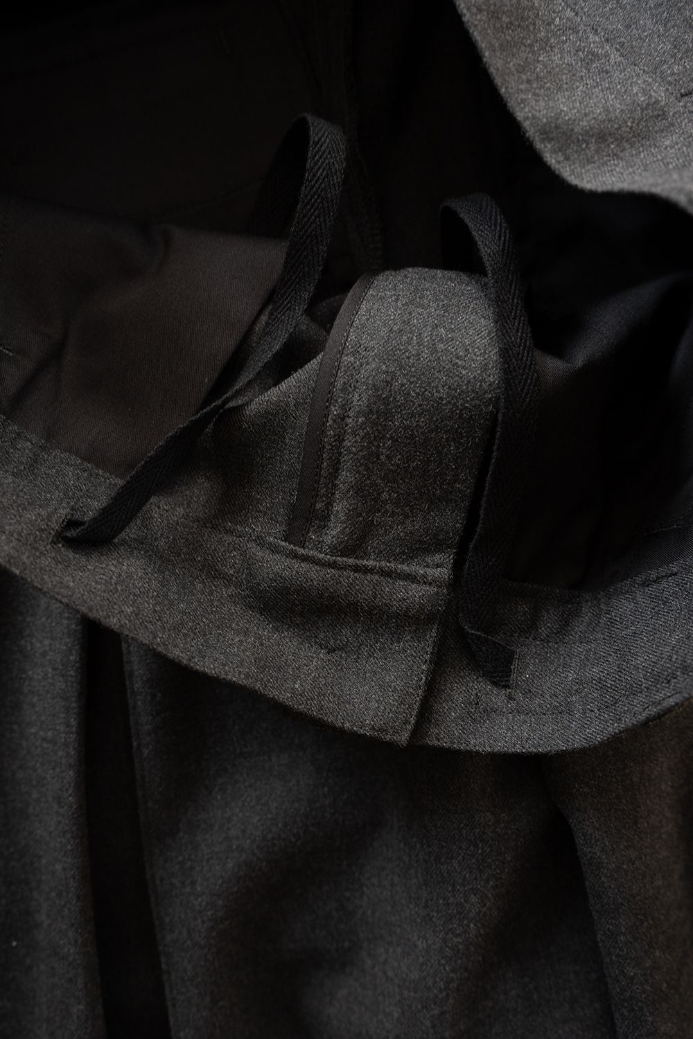 【26AW】2-Tack Wide Slacks/2タックワイドスラックス(CHARCOAL)