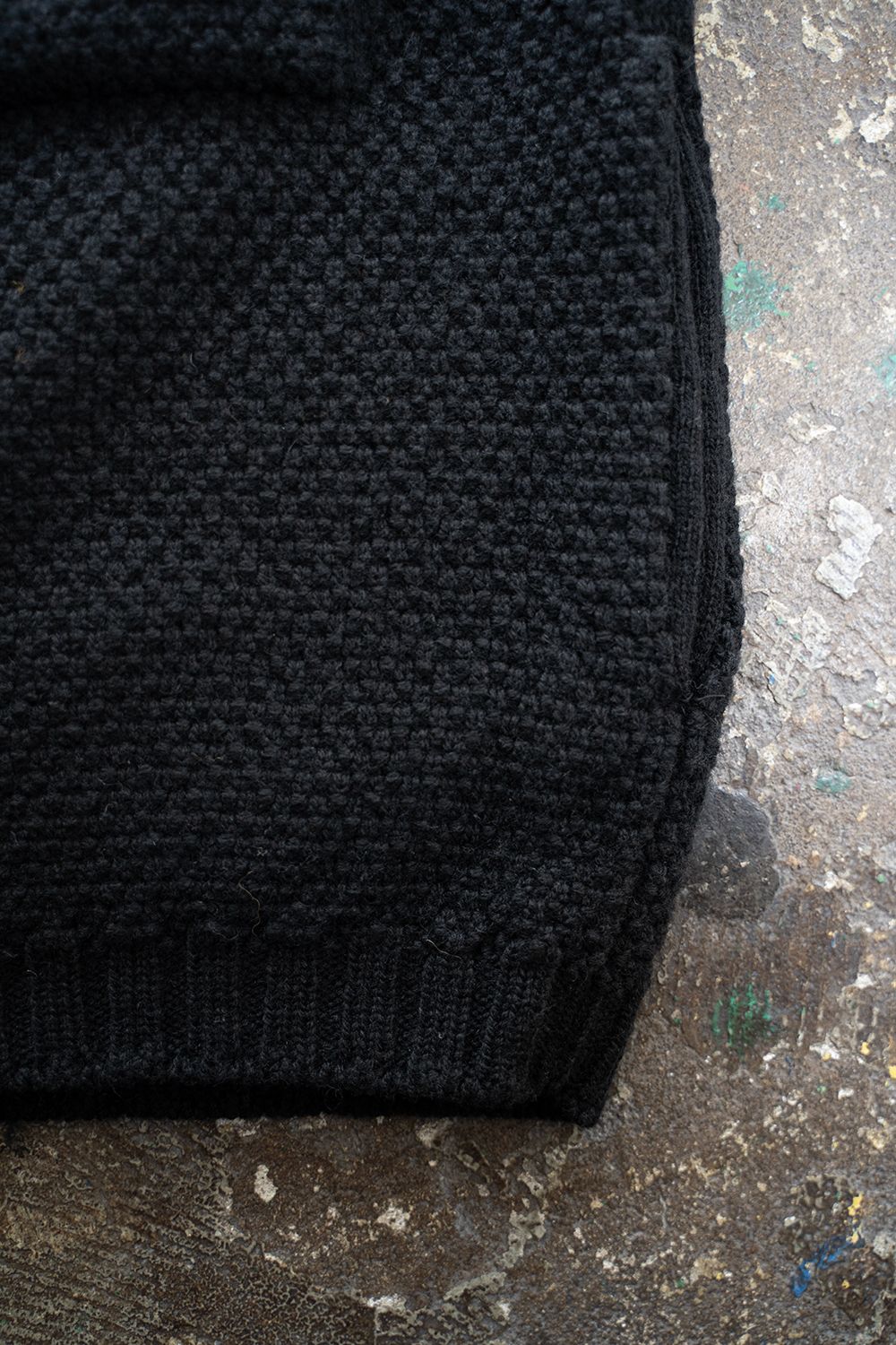 【25AW】5Gニットジップブルゾン(BLACK)