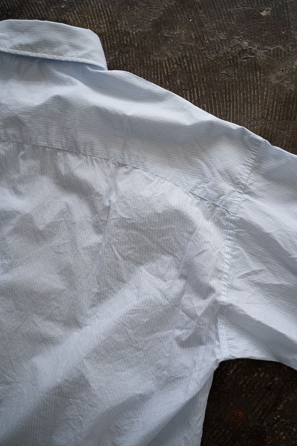 【ラスト1点】【24SS】Fine Cotton Tab Collar Shirt/ ファインコットンタブカラーシャツ(LIGHT BLUE)