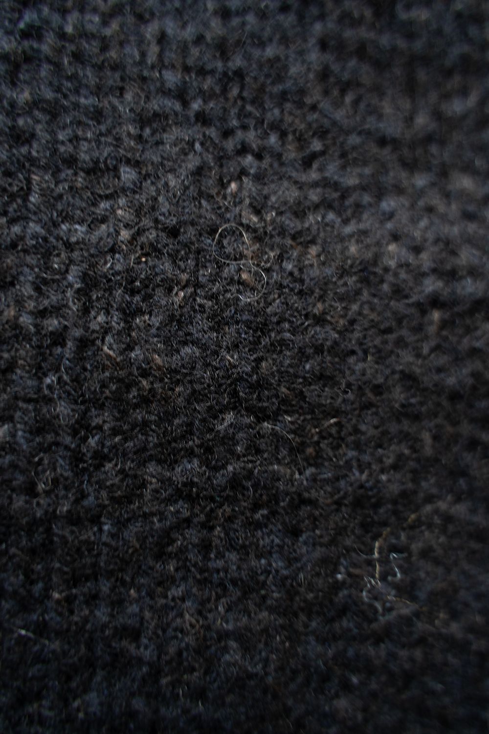 yak/lambs multi ply HAND KNITTING yoke top turtle neck sweater(DARK NAVY)