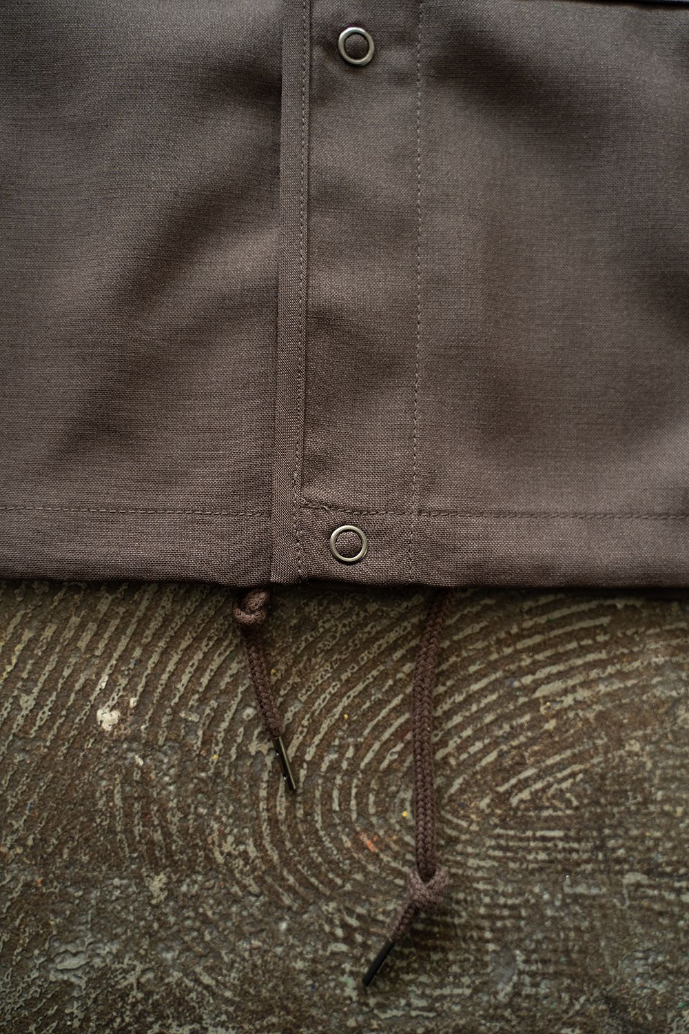 【25AW】モヘア混シャツジャケット(DARK BROWN)
