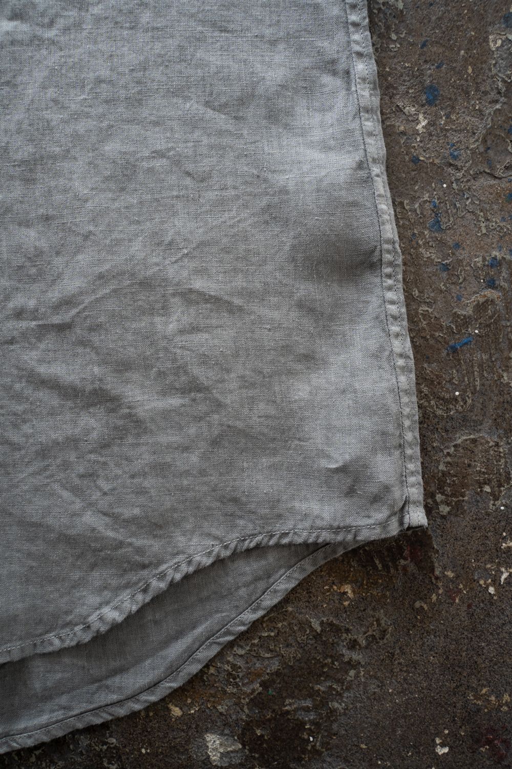 大麻シャツ大 (薄炭)