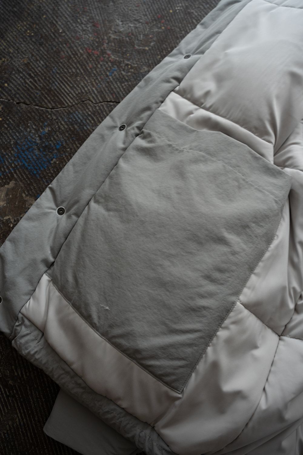 【25AW】シンサレートスタンドカラーブルゾン(ICE GRAY)