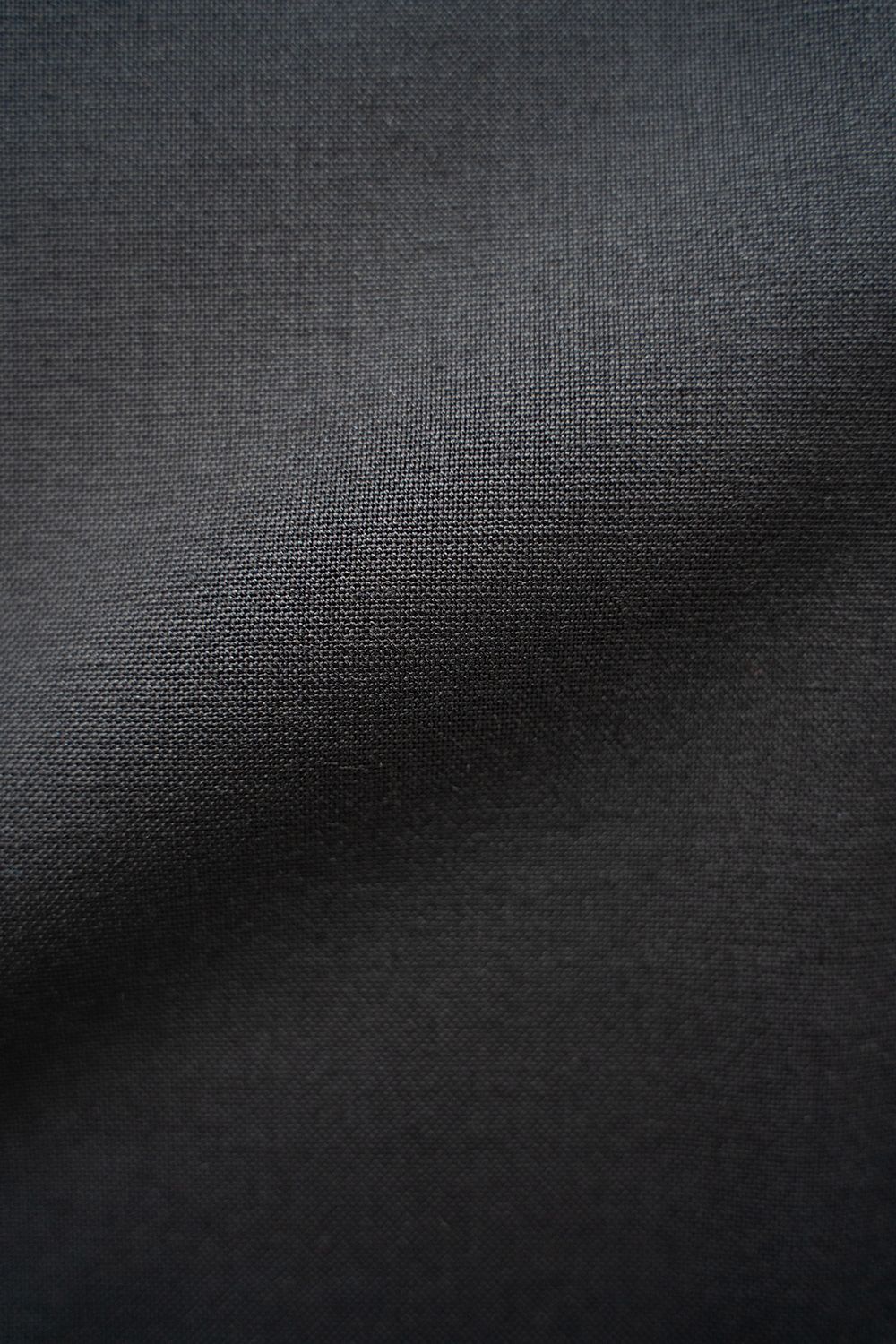 【ラスト1点】【24SS】ウール混オープンカラー半袖シャツ(BLACK)