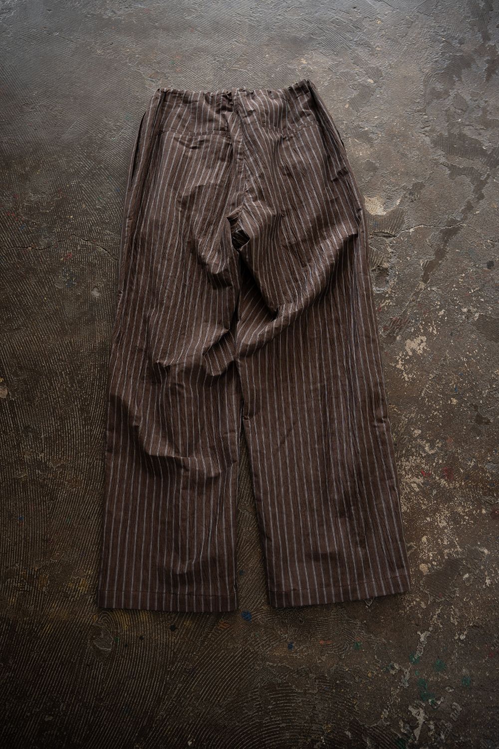 【ラスト1点】【26SS】C/LI/PE Washer Lounge PT/コットンリネンポリエステルワッシャーラウンジパンツ(BROWN)