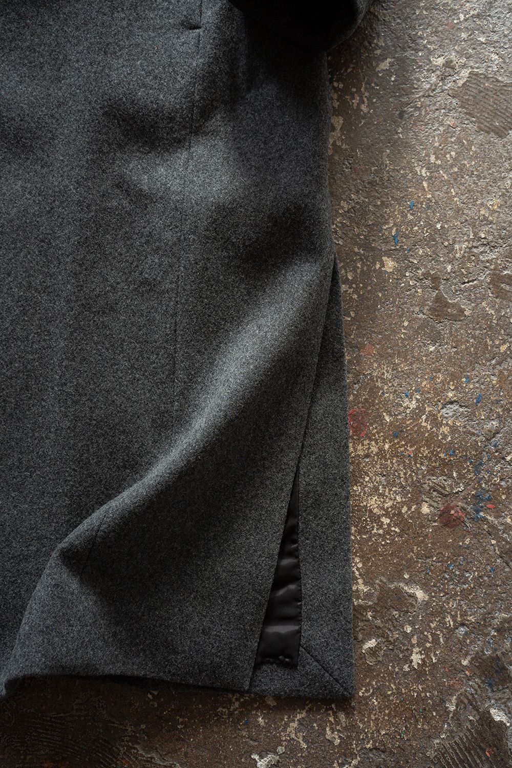 【26AW】Belted Over Coat/ベルテッドオーバーコート(GRAY)