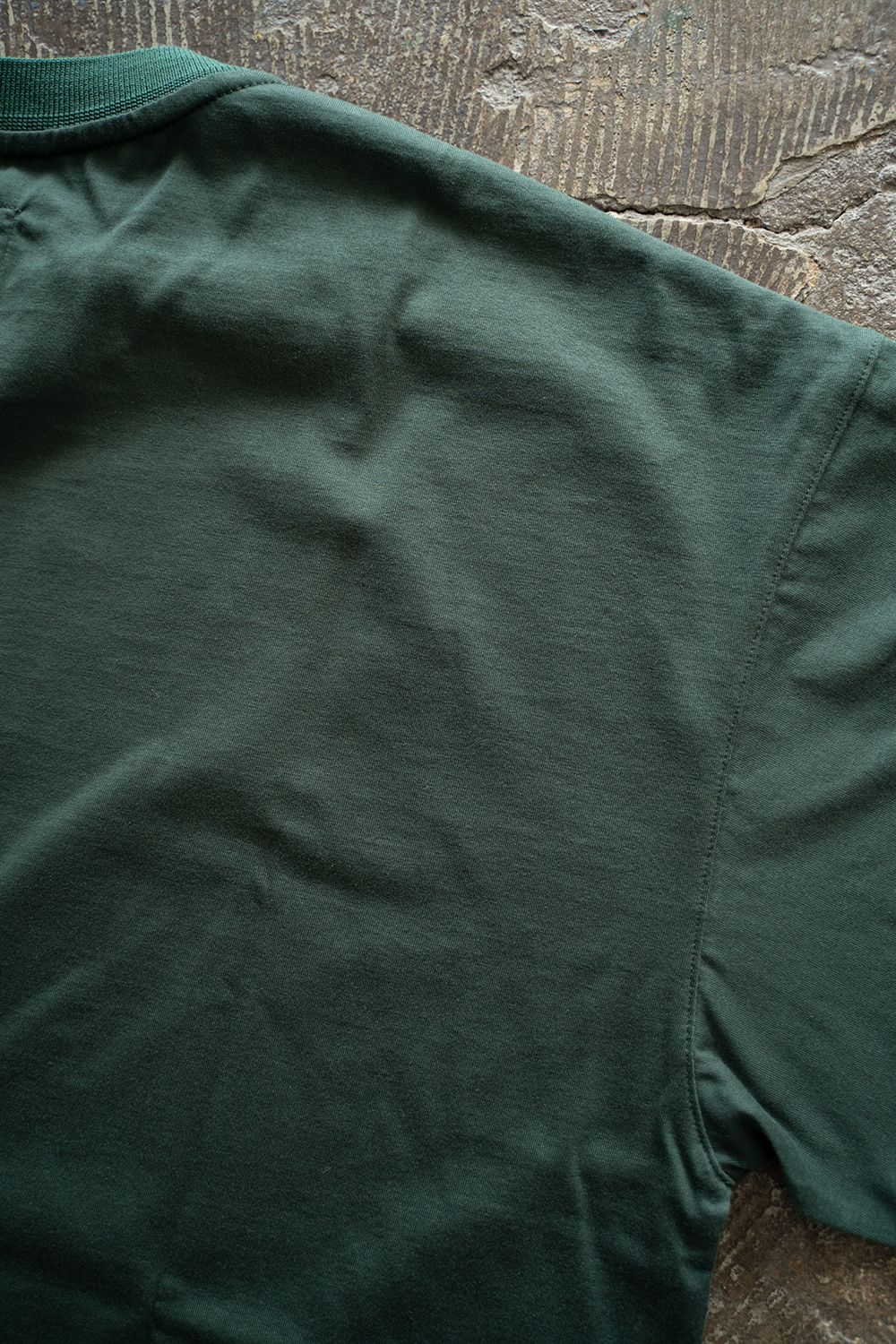 【ラスト1点】【25SS】オーバーサイズネックリブTシャツ(GREEN)