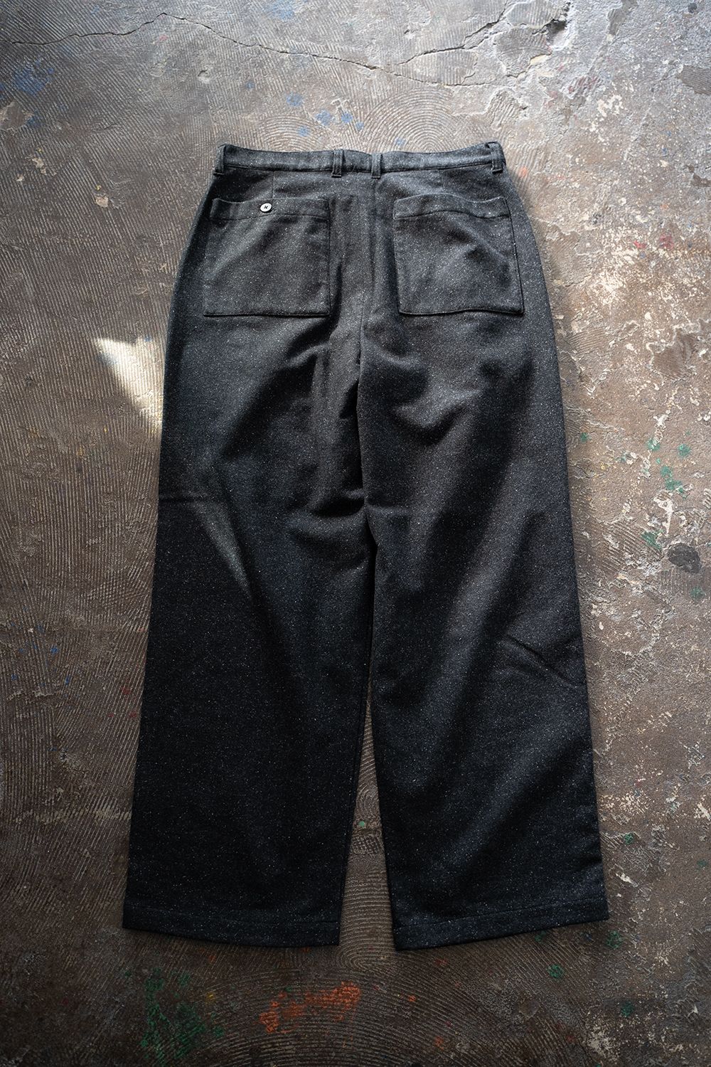 【ラスト1点】【24AW】5者混ネップツイードスラックス(CHARCOAL)