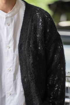【ラスト1点】【24AW】Melt Cardigan/メルトカーディガン(BLACK)