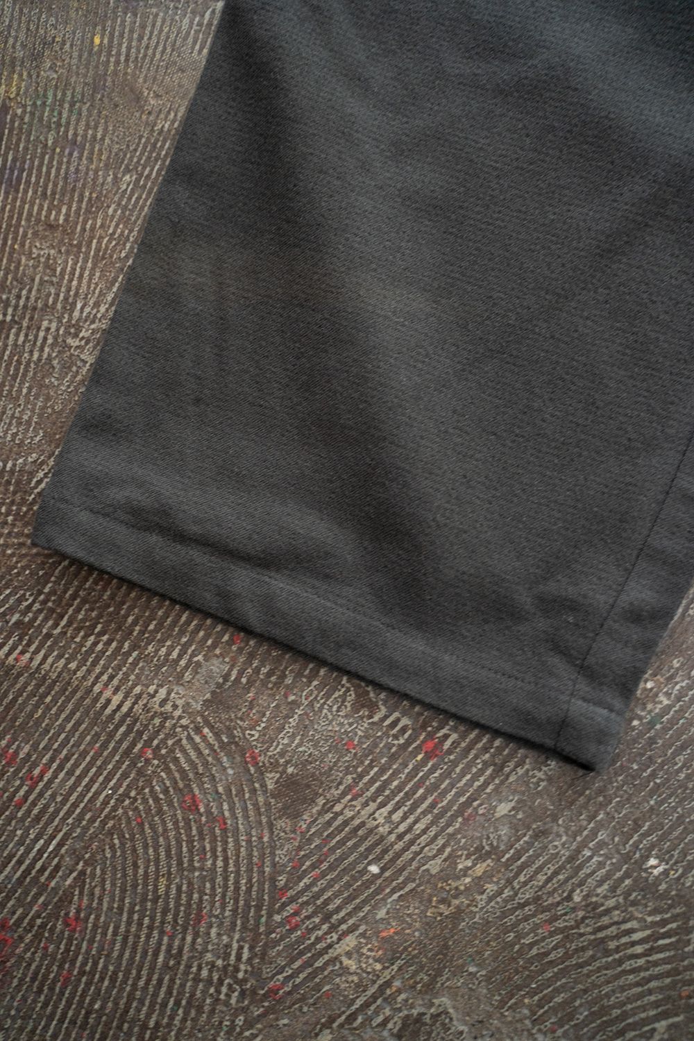 【24AW】ウール×コットンイージーパンツ(CHARCOAL)