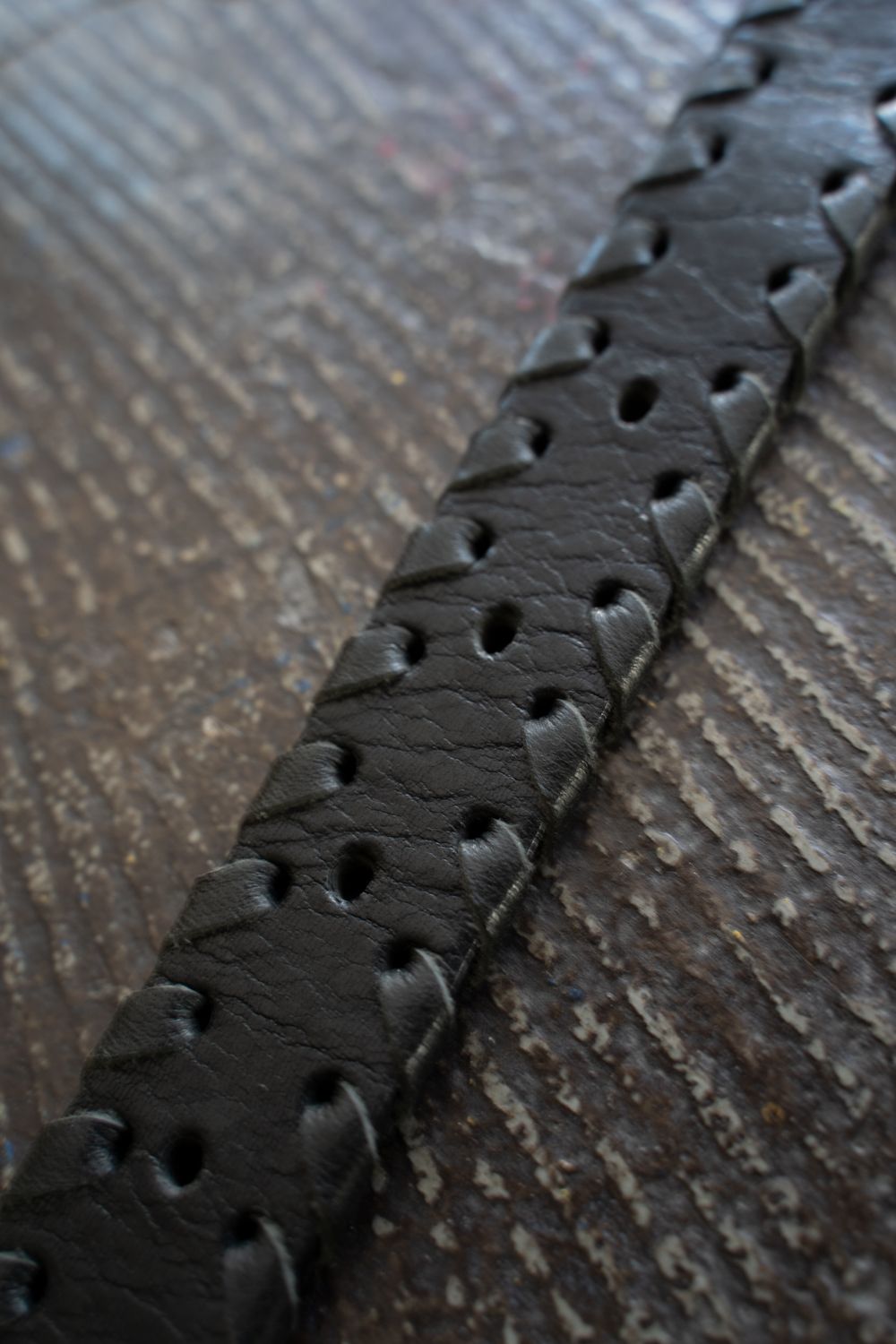 【ラスト1点】【25SS】Braided Leather Belt(BLACK)