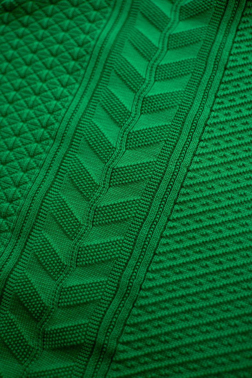 yashiki ニットポロ Green YASHIKI - 【ラスト1点】【24SS】Hazakura Knit Polo(MINT) | Salty