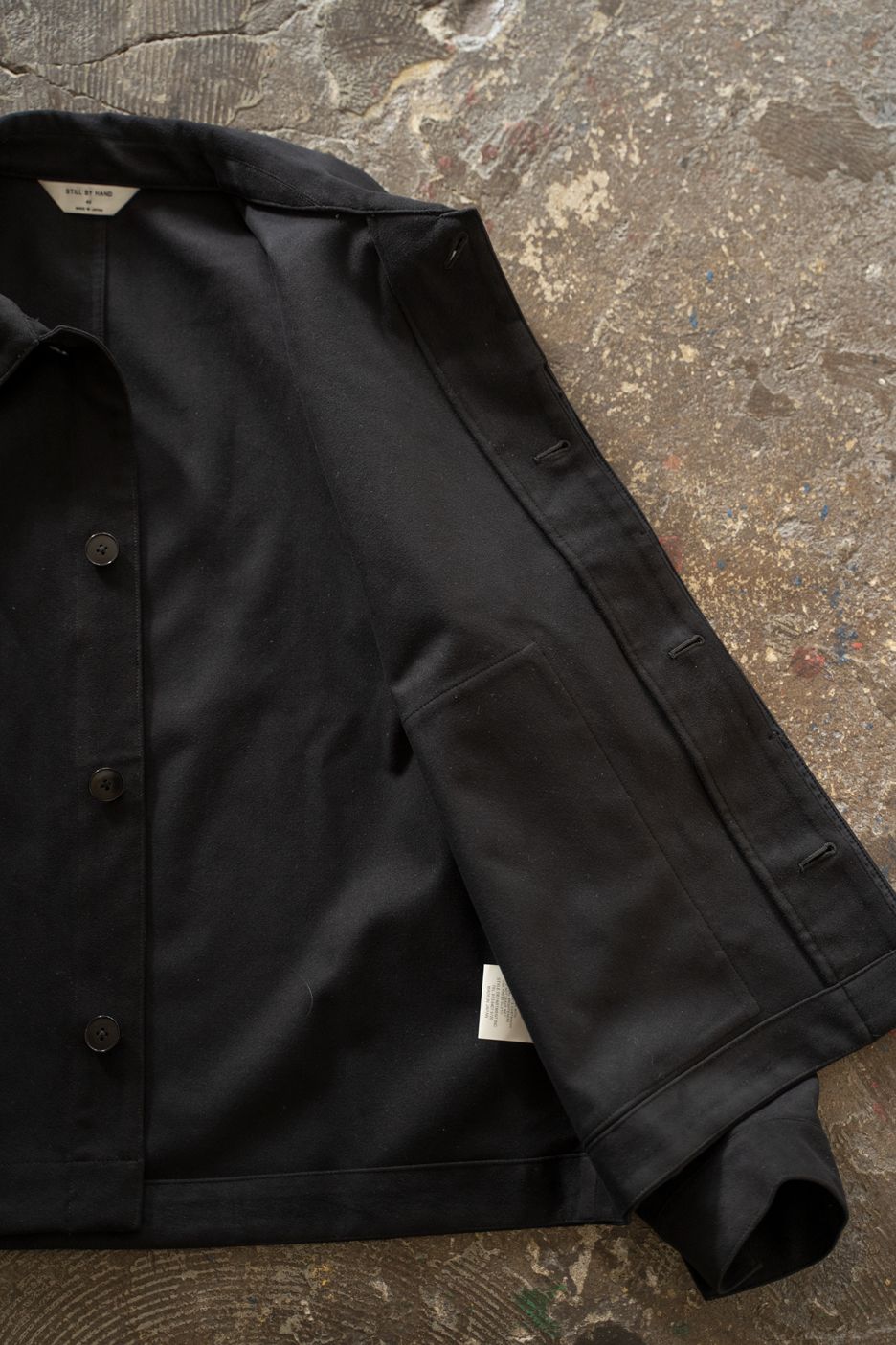 【26AW】フェイクスウェードブルゾン(INK BLACK)