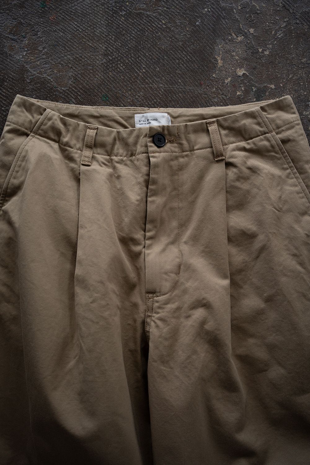 【26SS】セルビッチチノワンタックパンツ(BEIGE)