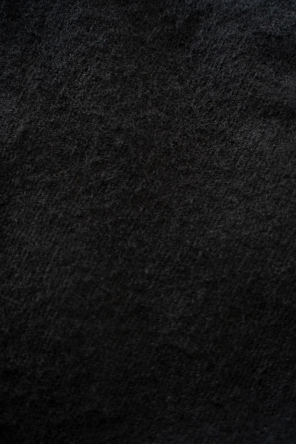 【26AW】ウール×リネンステンカラーコート(BLACK)