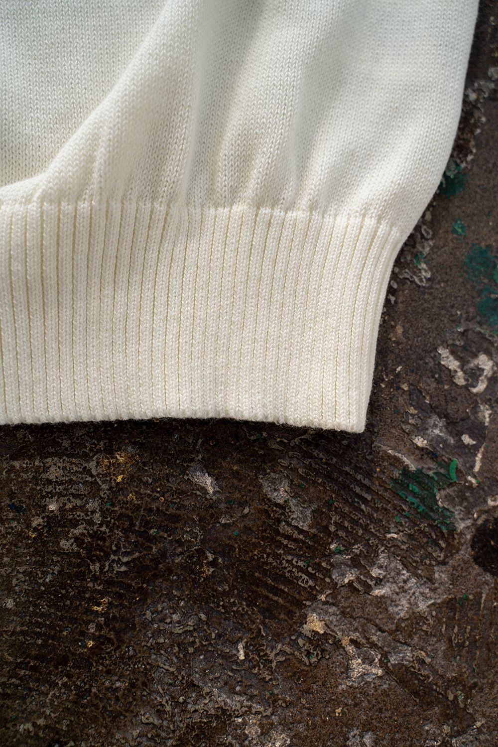 【ラスト1点】アスペロコットンプレーティングニット(OFF WHITE)