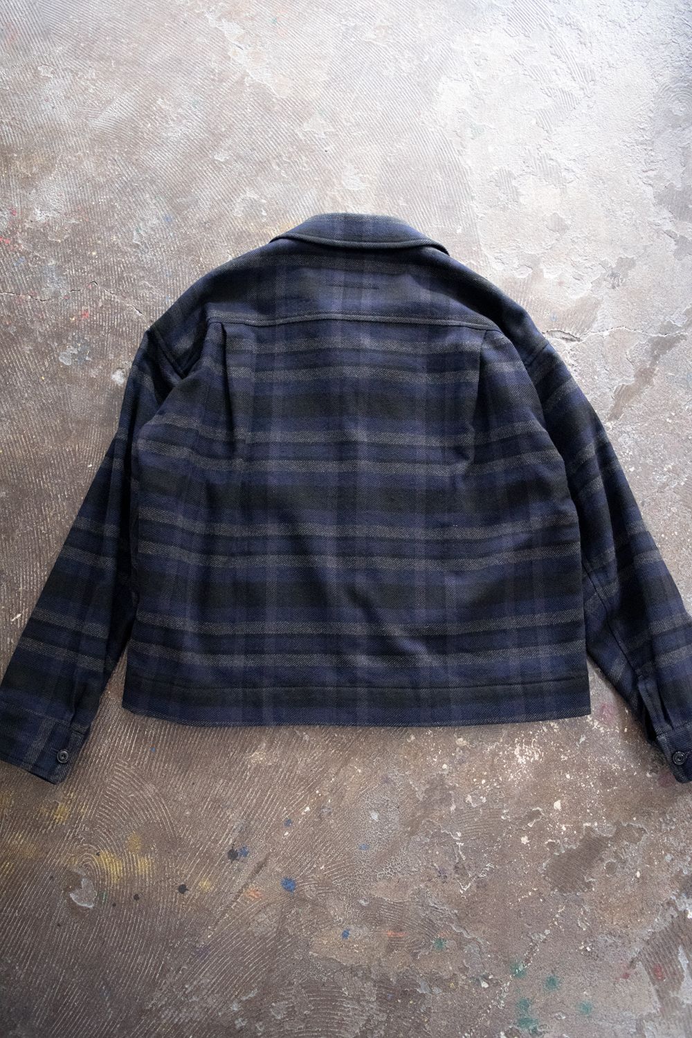 【ラスト1点】C/W Plaid Short BZ(NAVY)