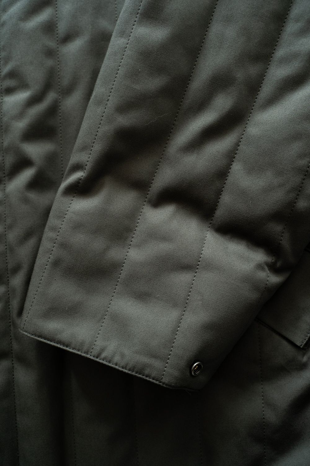 【25AW】コーデュロイ切り替えシンサレートキルティングブルゾン(GREEN CHARCOAL)
