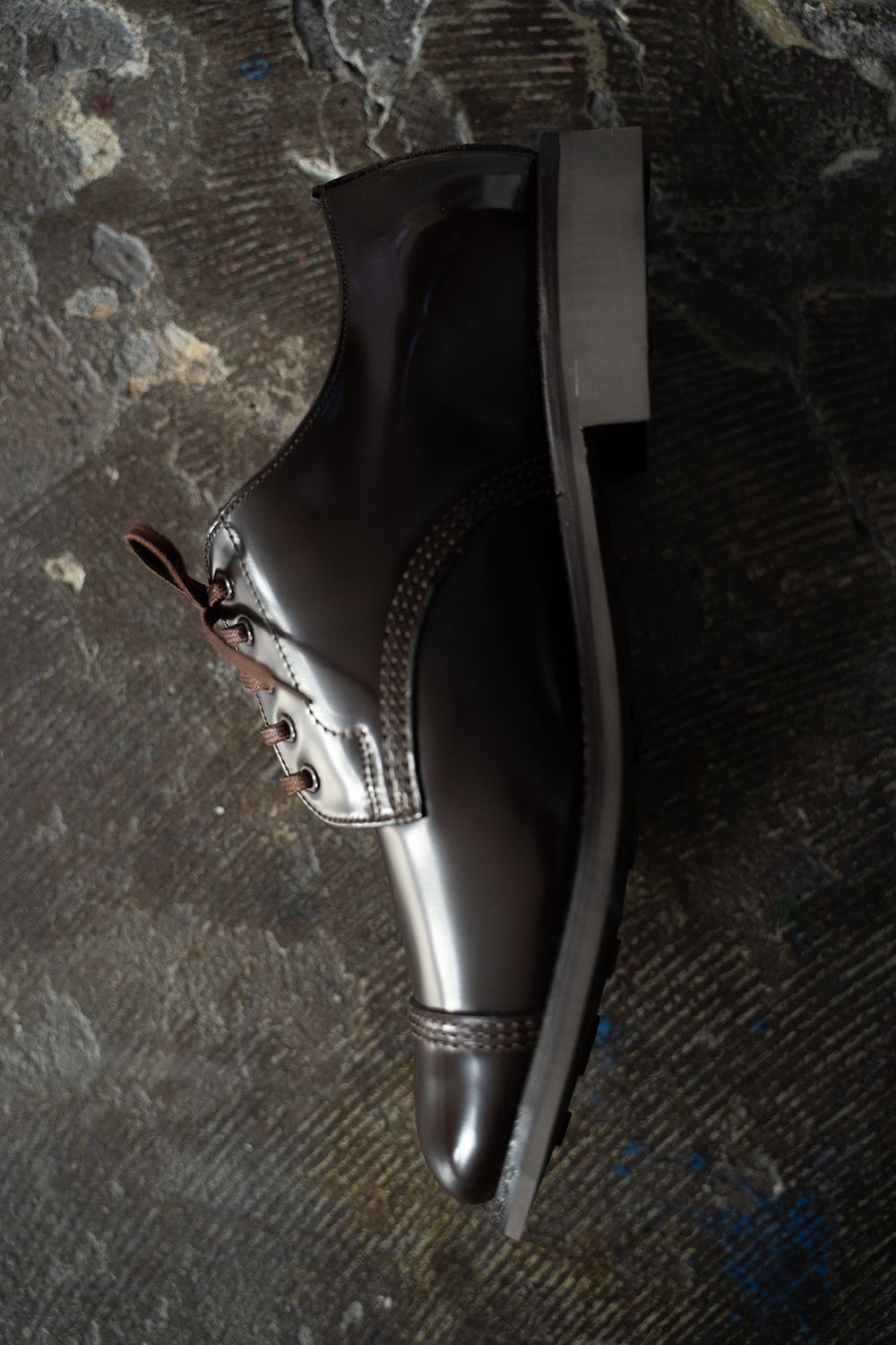 【定番人気】Military Derby Shoe(EBONY BROWN)【No.1128】
