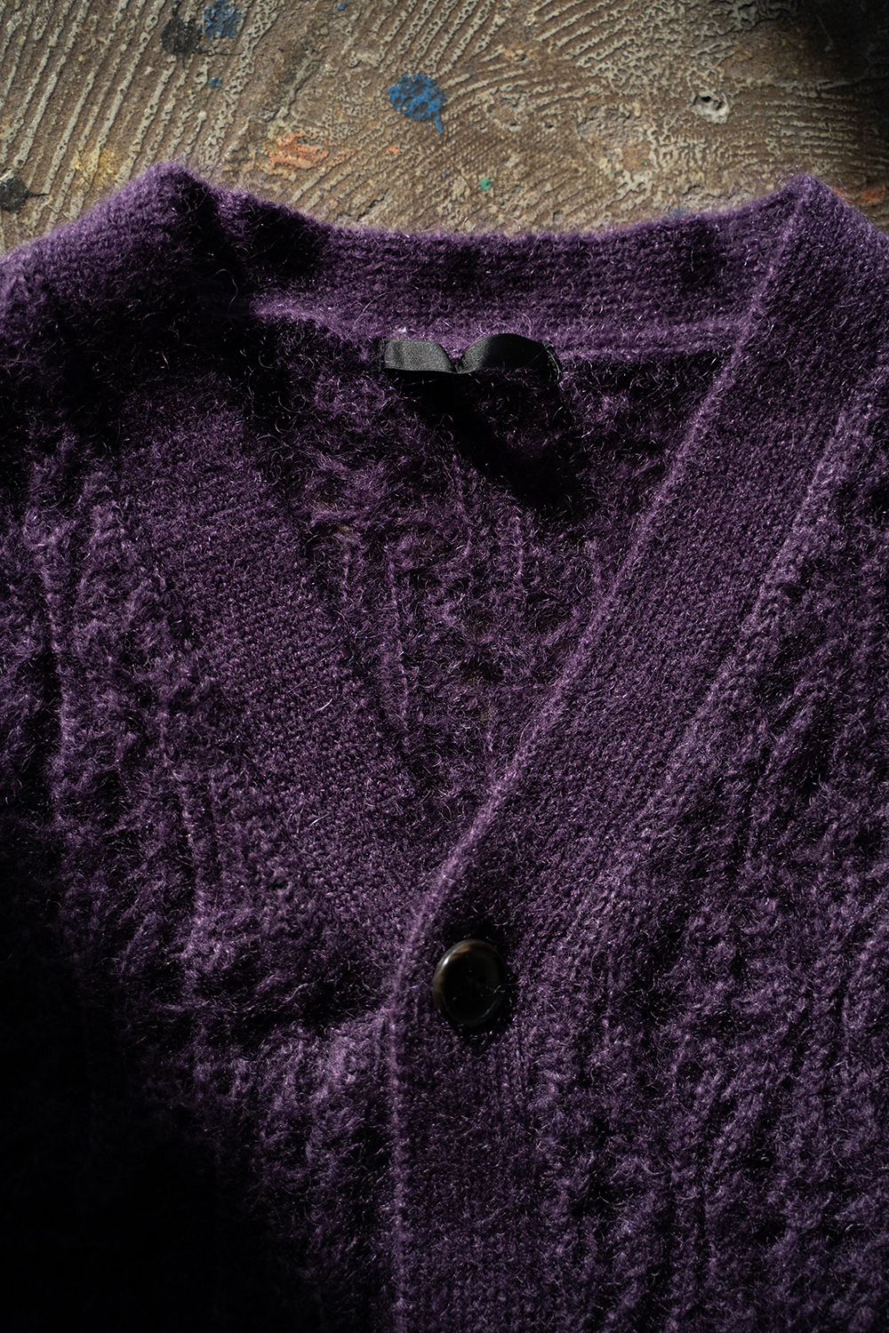 juha - 【ラスト1点】【24AW】Melt Cardigan/メルトカーディガン(PURPLE) | Salty