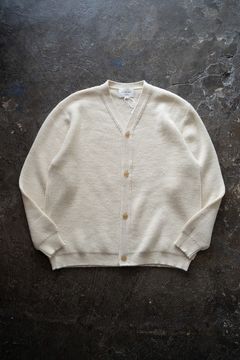 【ラスト1点】【24AW】アルパカ片畦編みカーディガン(IVORY)