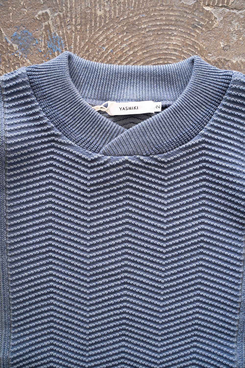 YASHIKI - 【ラスト1点】【23SS】Hanadoki Knit(NAVY) | Salty